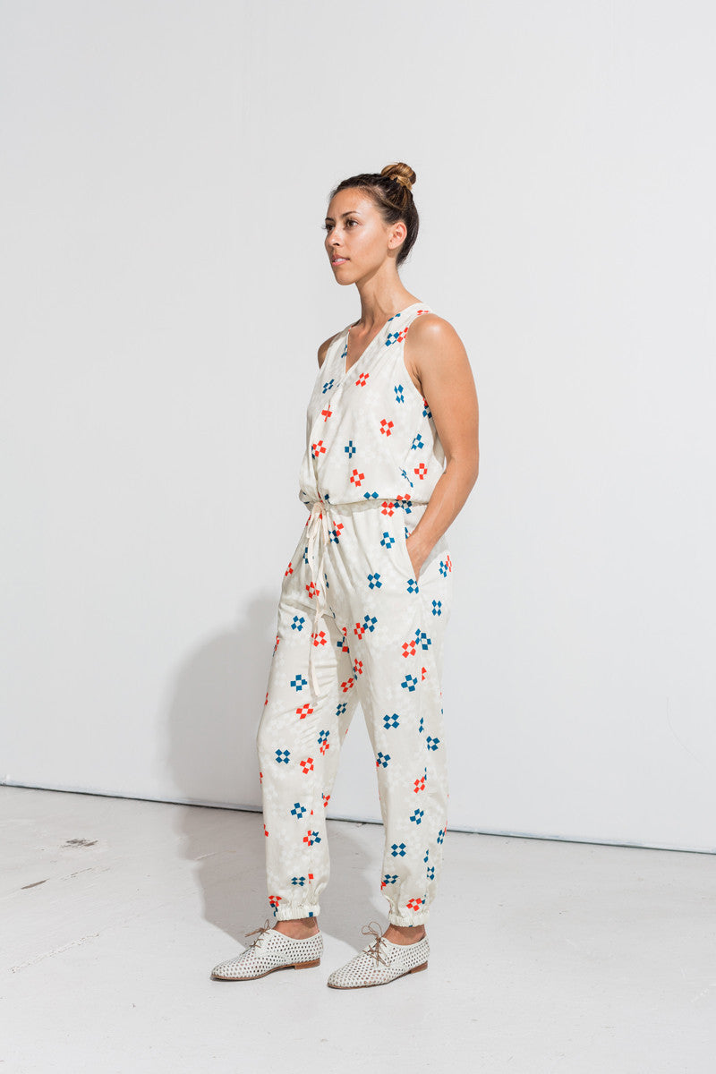 Geo print jumpsuit